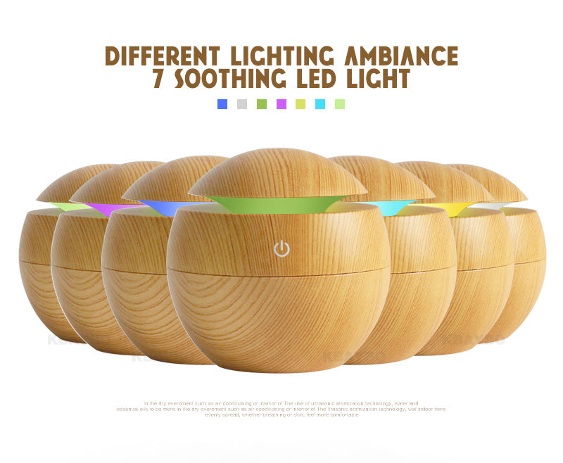 USB Arôme Huile Essentielle Ultrasons Froid Vapeur Diffuseur Humidificateur D'air Purificateur 7 Couleur Changement LED Night Light pour La Maison Bureau