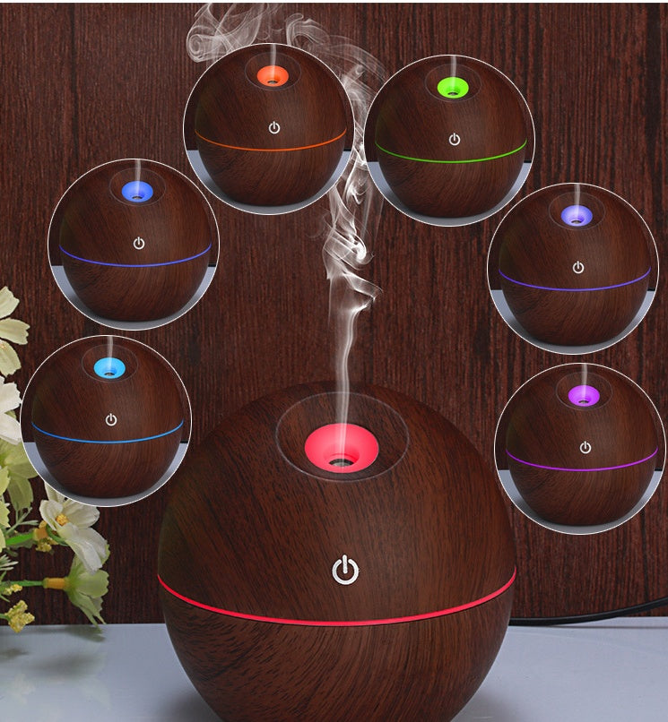 USB Arôme Huile Essentielle Ultrasons Froid Vapeur Diffuseur Humidificateur D'air Purificateur 7 Couleur Changement LED Night Light pour La Maison Bureau